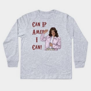 Can I? Amer I Can! Kids Long Sleeve T-Shirt